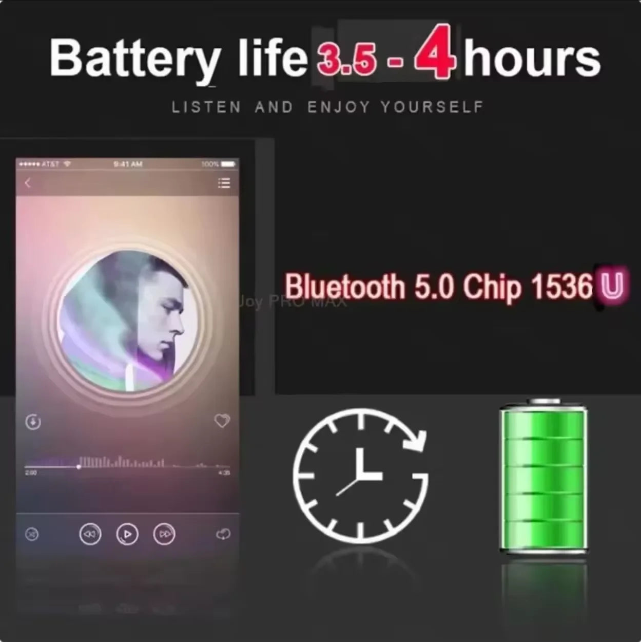 IOS18 ANC Pro 2 Wireless Earbuds: Active Noise Cancelling