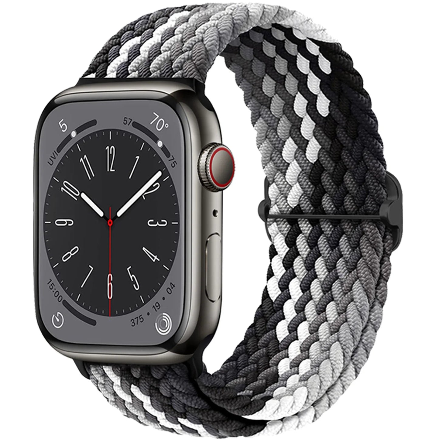 Braided Solo Loop Strap For Apple watch band 44mm 40mm 49mm 45mm 41mm Elastic Nylon bracelet iWatch series 8 3 se 6 7 Ultra 2 9 luxecrown.co.uk