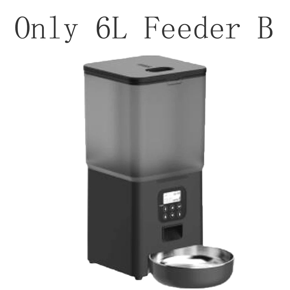 6L Dog Automatic Feeder Transparent Pet Smart Feeder 2L Cats Dispenser Feeding Bowl Remote Tuya WIFI Control Dry Food Pet Feeder luxecrown.co.uk