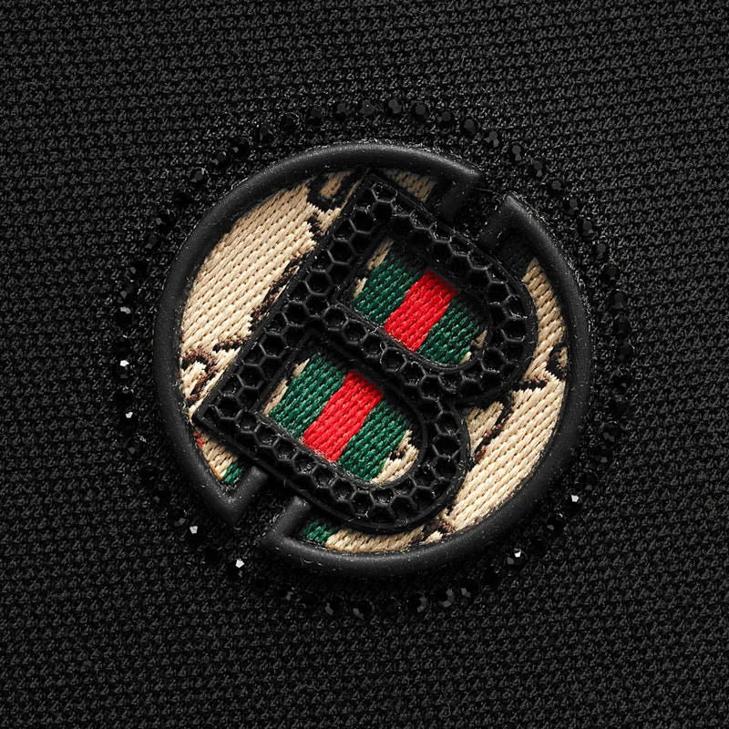 Men's Fashion 2025 Short sleeved Summer Polo Shirt High end Design Exquisite Ice Silk Embroidered Breathable T-shirt