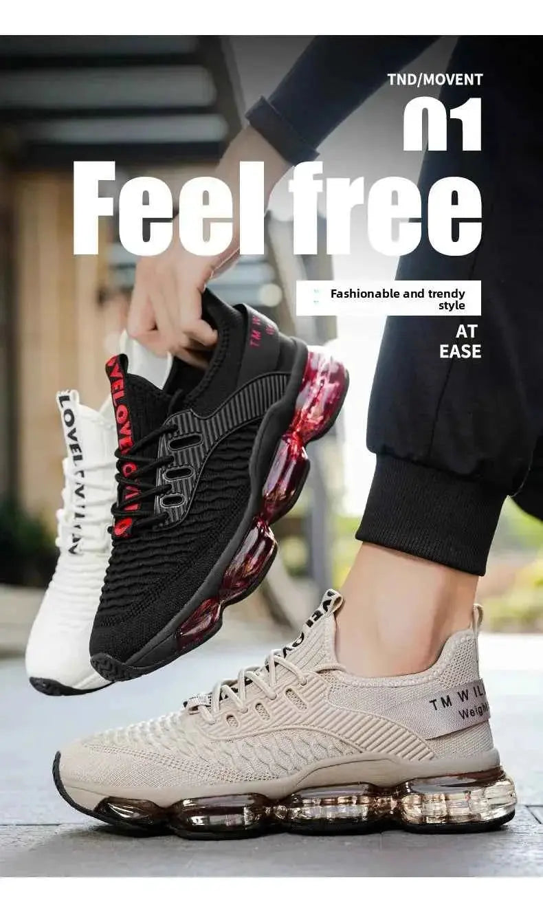 Shock Absorption Running Shoes Breathable Mesh Upgraded Version Summer New Style for Teenagers Sports Sneakers Comfortable Slip-