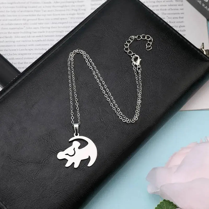 Simple Sweet Color Lion King Pendant Necklace Best Birthday Gift Women Jewelry Streetsharks