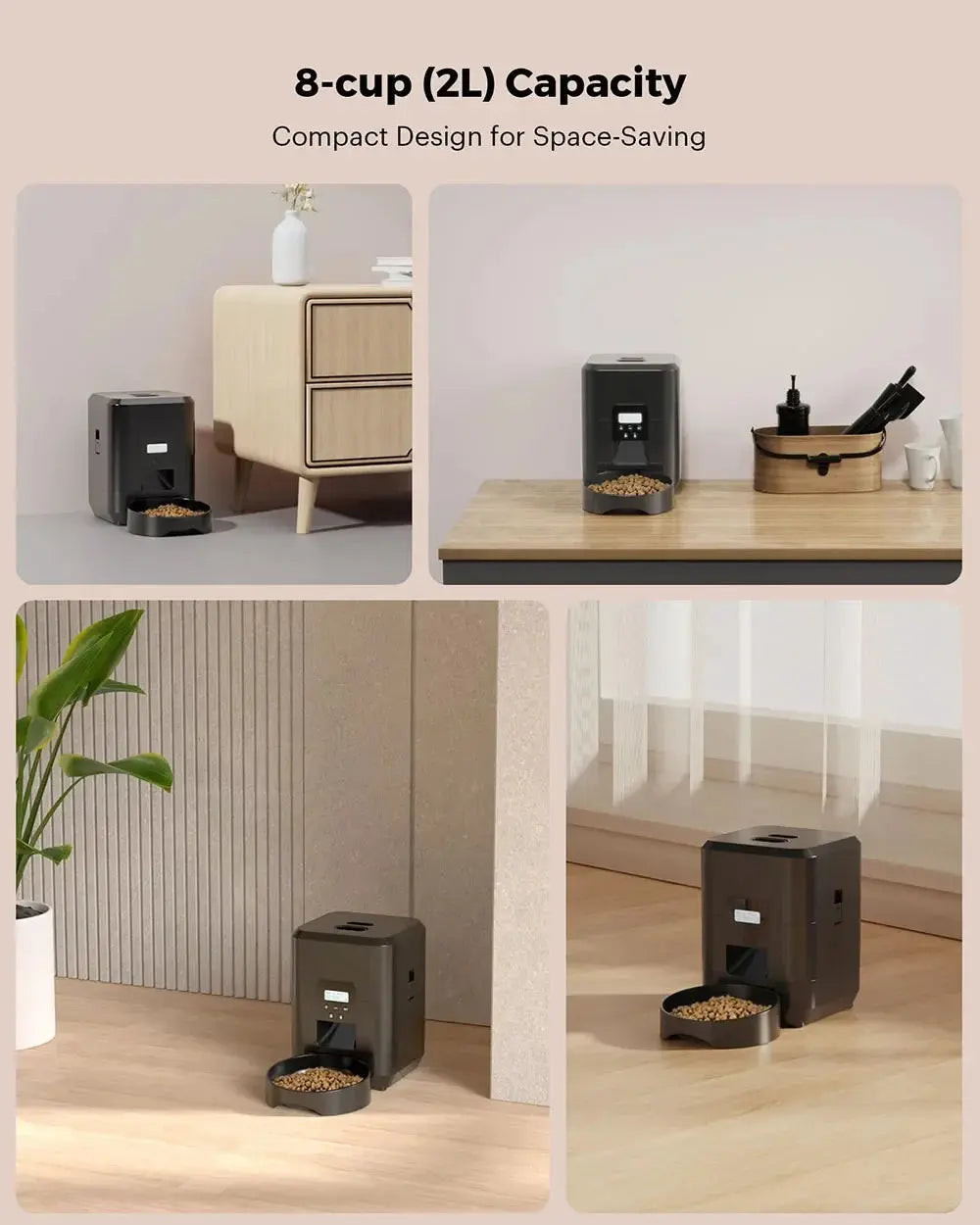 Smart Pet Feeder Automatic Cat Feeder Dog Slow Food Machine With Timed Quantitative Automatic Cat Food Dispenser Cat Dog Bowl luxecrown.co.uk