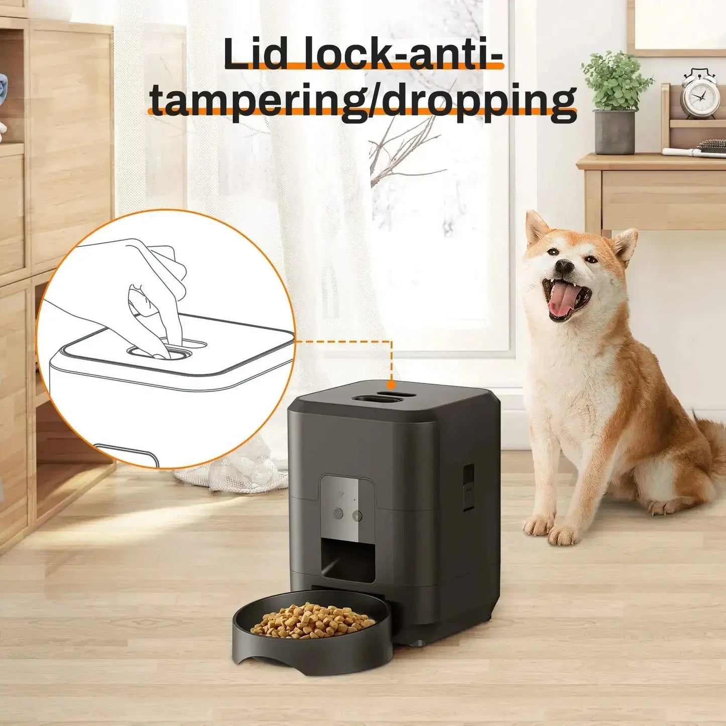Smart Pet Feeder Automatic Cat Feeder Dog Slow Food Machine With Timed Quantitative Automatic Cat Food Dispenser Cat Dog Bowl luxecrown.co.uk
