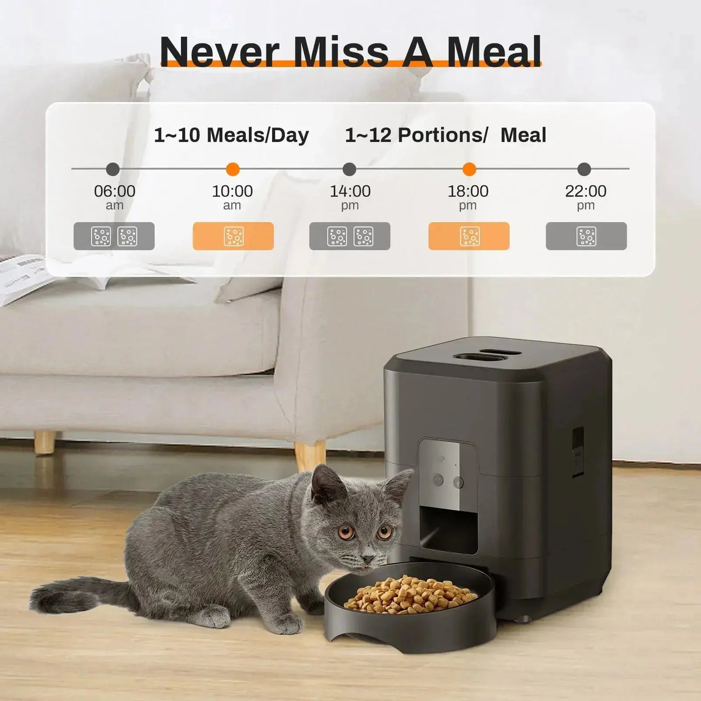 Smart Pet Feeder Automatic Cat Feeder Dog Slow Food Machine With Timed Quantitative Automatic Cat Food Dispenser Cat Dog Bowl luxecrown.co.uk