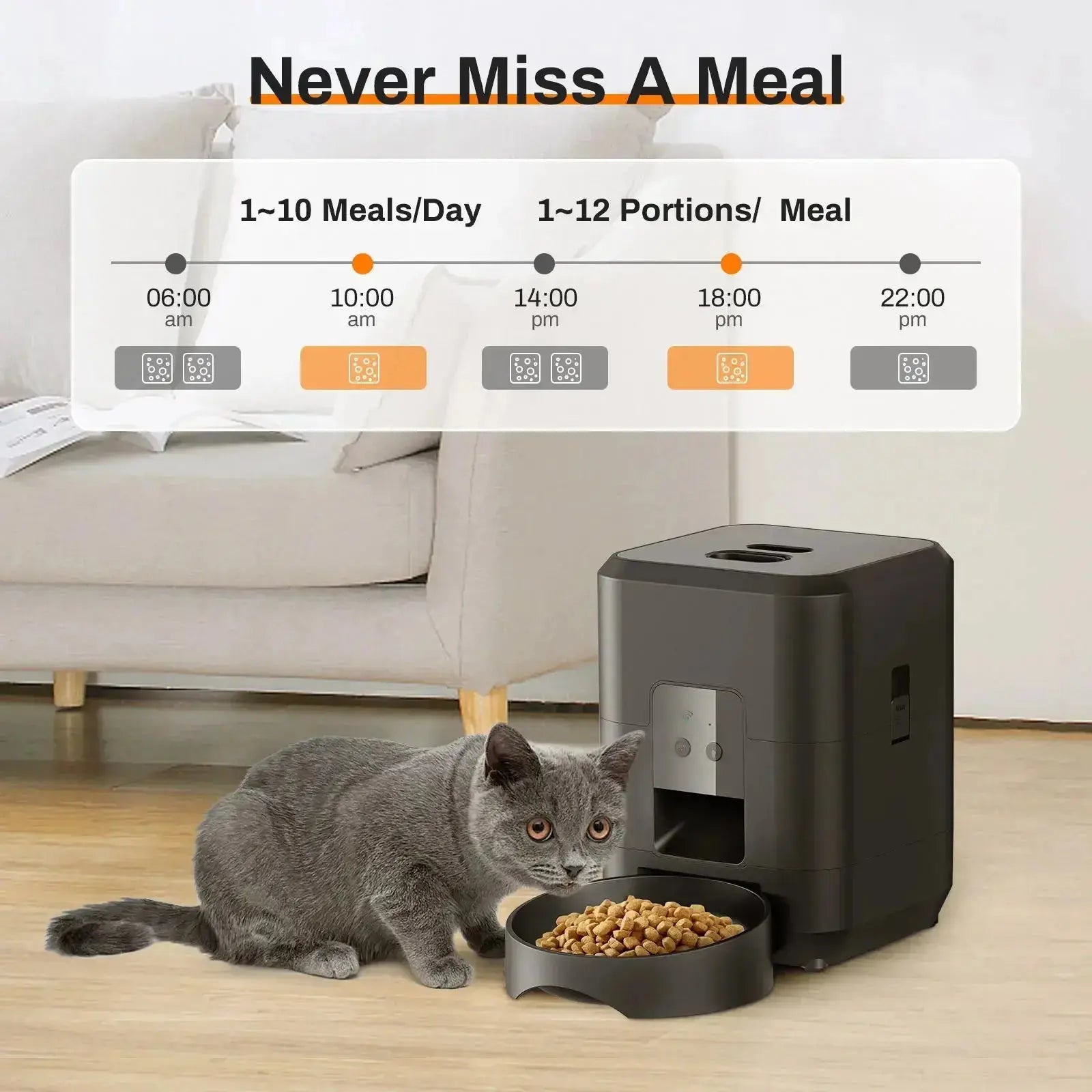 Smart Pet Feeder Automatic Cat Feeder Dog Slow Food Machine With Timed Quantitative Automatic Cat Food Dispenser Cat Dog Bowl luxecrown.co.uk