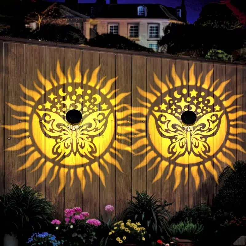 Solar Powered Sunflower Wall Light Outdoor Garden Decorative Sconce Patio Fence Pathway Landscape Night Lighting for Home luxecrown.co.uk