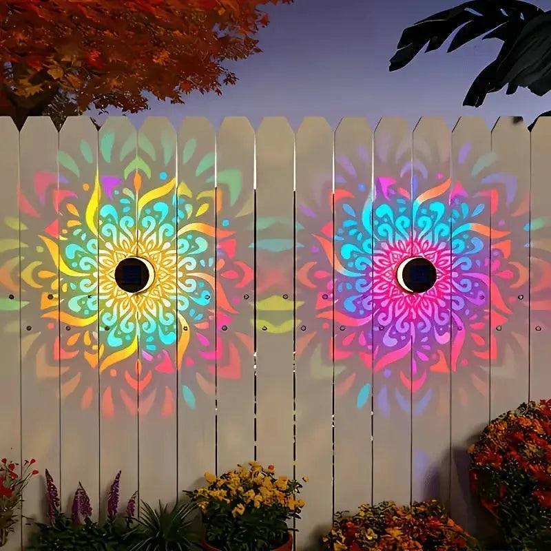 Solar Powered Sunflower Wall Light Outdoor Garden Decorative Sconce Patio Fence Pathway Landscape Night Lighting for Home luxecrown.co.uk