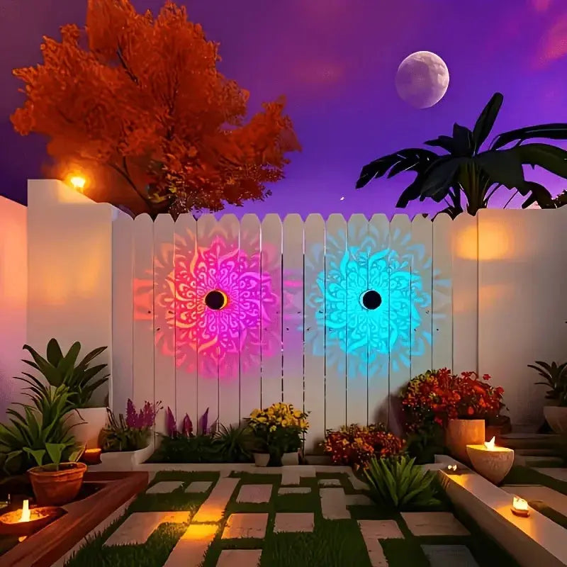 Solar Powered Sunflower Wall Light Outdoor Garden Decorative Sconce Patio Fence Pathway Landscape Night Lighting for Home luxecrown.co.uk