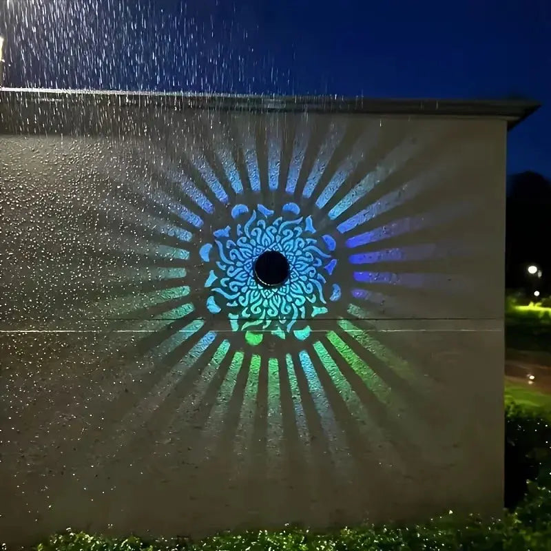 Solar Powered Sunflower Wall Light Outdoor Garden Decorative Sconce Patio Fence Pathway Landscape Night Lighting for Home luxecrown.co.uk