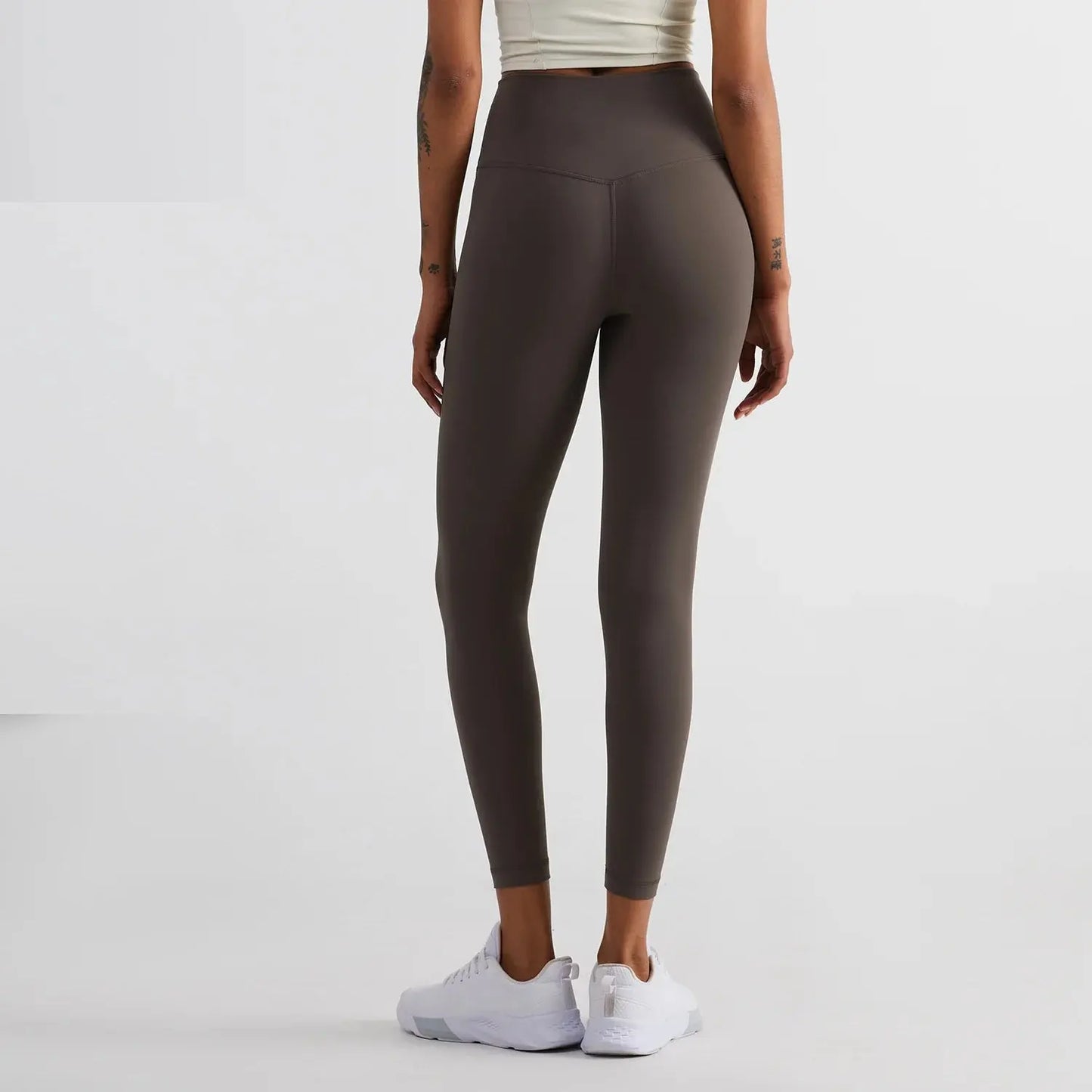 Solid Color Back Waist Pocket High Waist Yoga Legging Women Sport Cropped Pants Butter Athletic Gym Comprehensive Training Jog luxecrown.co.uk
