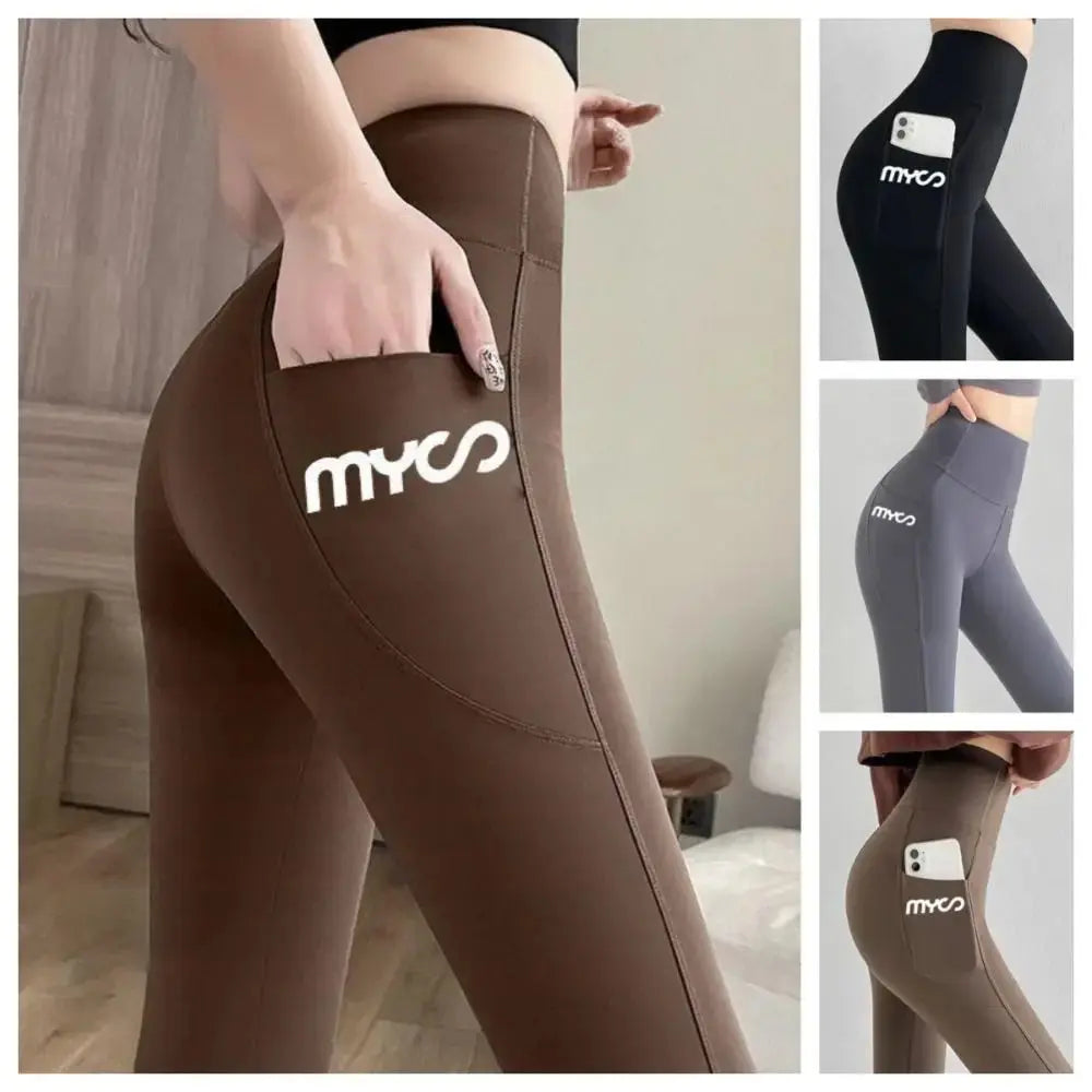 Solid Seamless Leggings With Pocket Women Soft Workout Tights Fitness Outfits Yoga Pants High Waist Gym Wear Spandex Leggings luxecrown.co.uk