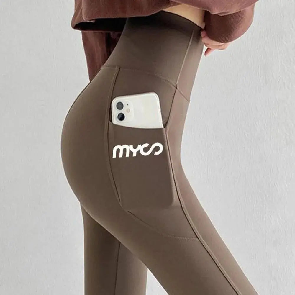 Solid Seamless Leggings With Pocket Women Soft Workout Tights Fitness Outfits Yoga Pants High Waist Gym Wear Spandex Leggings luxecrown.co.uk