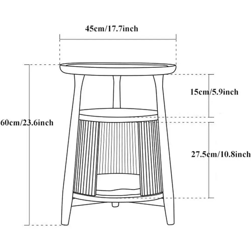 Solid Wood End Table with Built-in Cat House, Nightstand Coffee Table for Small Cats, Pet Bed Side Table Cat Condos