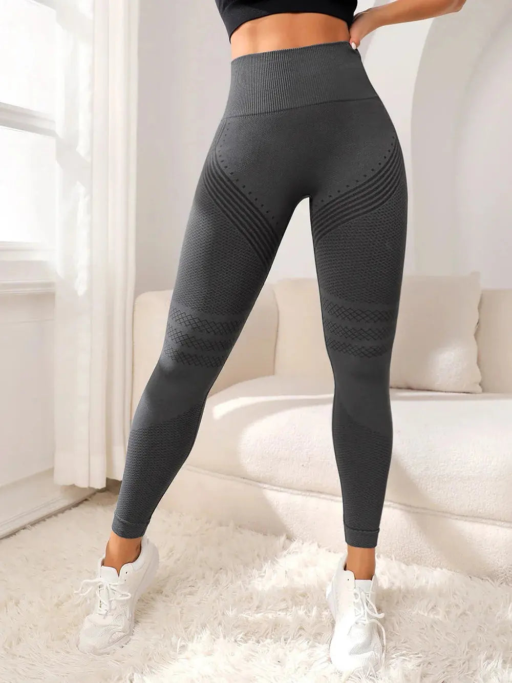 Sports Pants With Sexy Lines Lifting Buttocks Sports Tight Pants Women's High Waisted Elastic Fitness Pants Running Yoga Pants luxecrown.co.uk