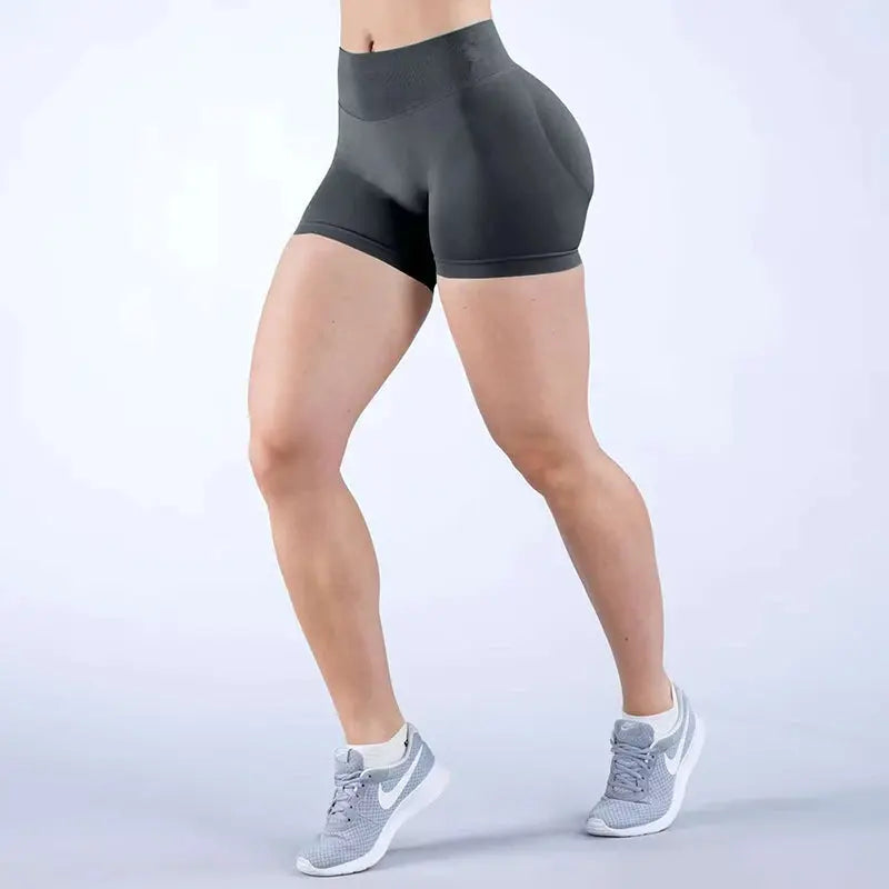 Sports Shorts Women Seamless Yoga Shorts Scrunch Bum Gym Shorts Workout Low Waist Short Leggings Booty Stretch Running Shorts luxecrown.co.uk