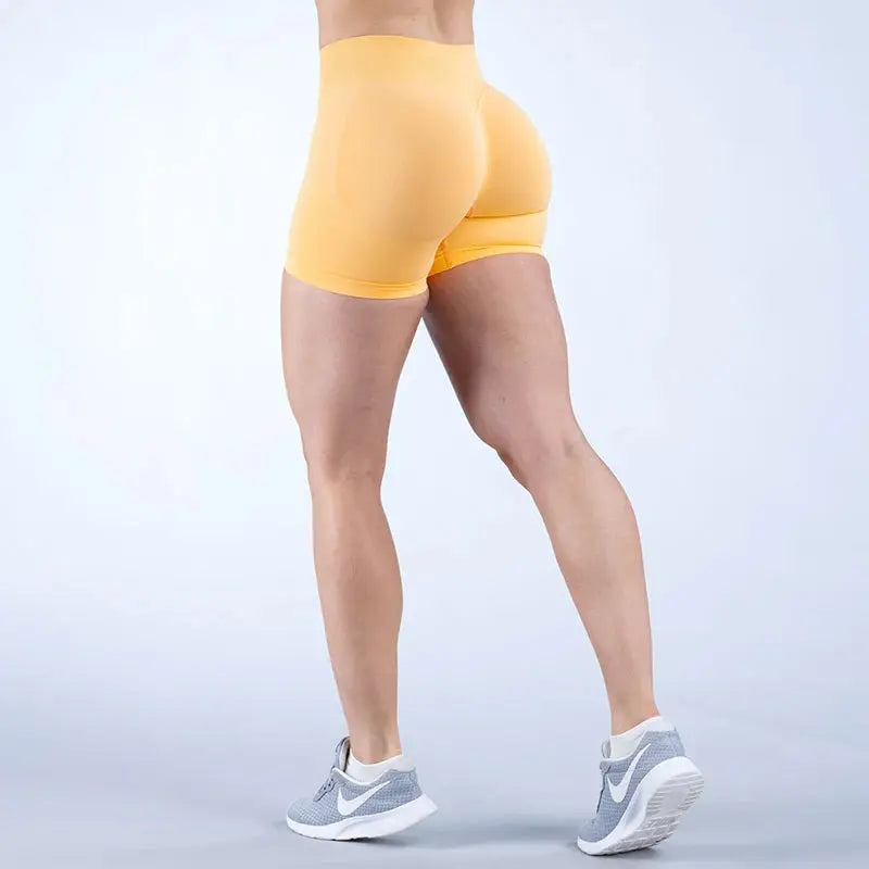 Sports Shorts Women Seamless Yoga Shorts Scrunch Bum Gym Shorts Workout Low Waist Short Leggings Booty Stretch Running Shorts luxecrown.co.uk