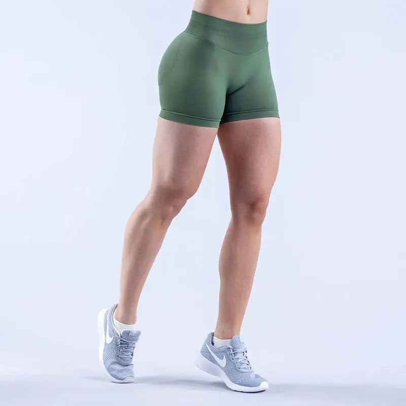 Sports Shorts Women Seamless Yoga Shorts Scrunch Bum Gym Shorts Workout Low Waist Short Leggings Booty Stretch Running Shorts luxecrown.co.uk