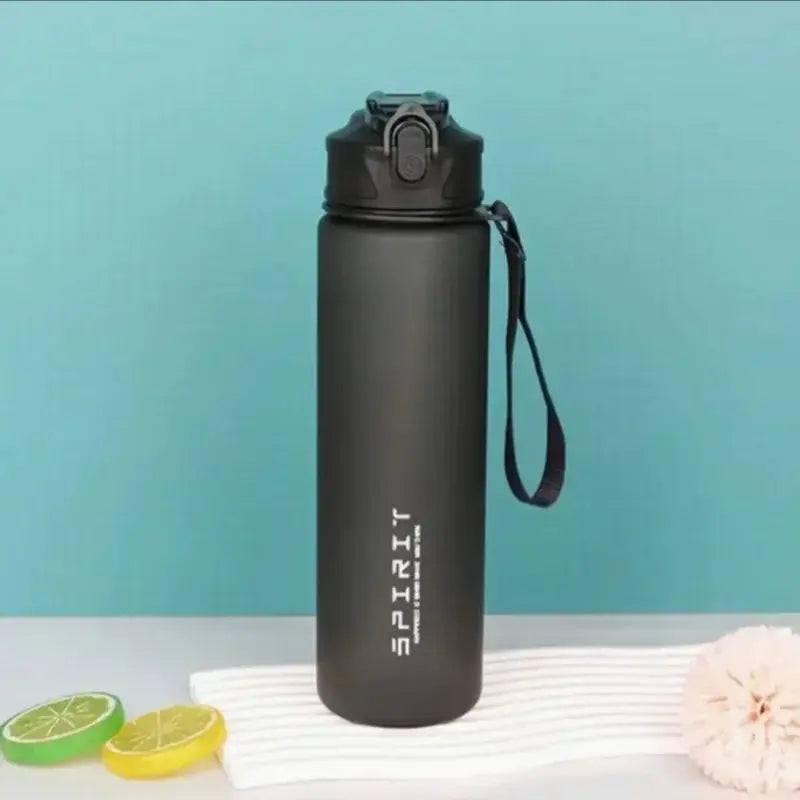 Sports Water Bottle with Time-Tracking Straw Leak Proof Locking Flip Cover for Easy Carry Ideal for Outdoor Adventures luxecrown.co.uk