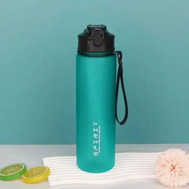 Sports Water Bottle with Time-Tracking Straw Leak Proof Locking Flip Cover for Easy Carry Ideal for Outdoor Adventures luxecrown.co.uk
