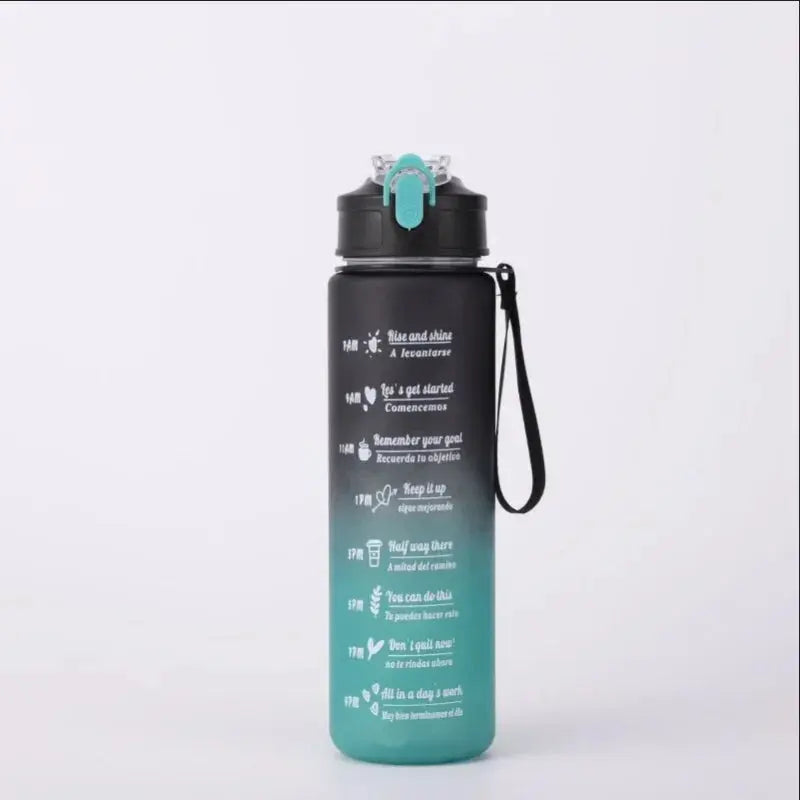 Sports Water Bottle with Time-Tracking Straw Leak Proof Locking Flip Cover for Easy Carry Ideal for Outdoor Adventures luxecrown.co.uk