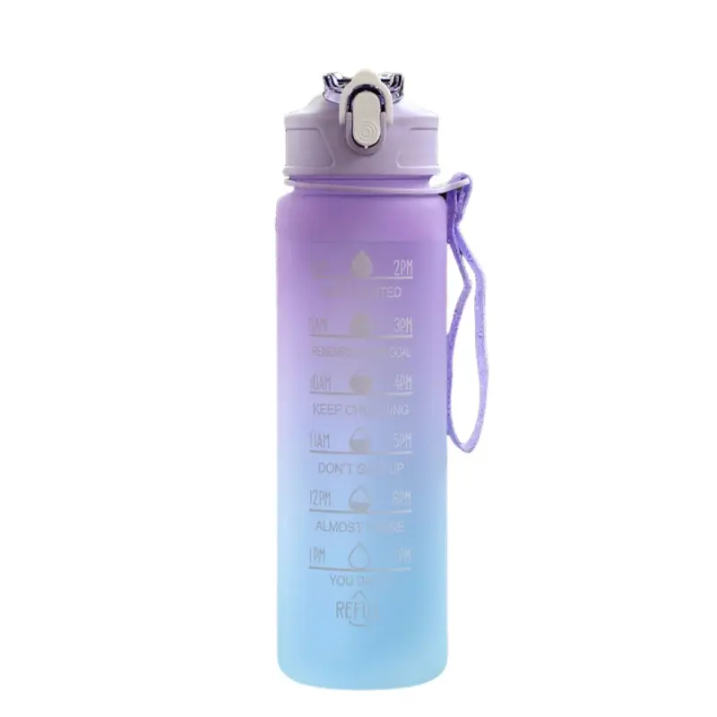 Sports Water Bottle with Time-Tracking Straw Leak Proof Locking Flip Cover for Easy Carry Ideal for Outdoor Adventures luxecrown.co.uk
