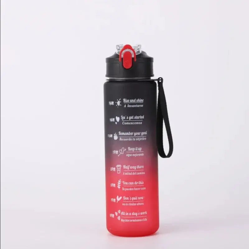 Sports Water Bottle with Time-Tracking Straw Leak Proof Locking Flip Cover for Easy Carry Ideal for Outdoor Adventures luxecrown.co.uk