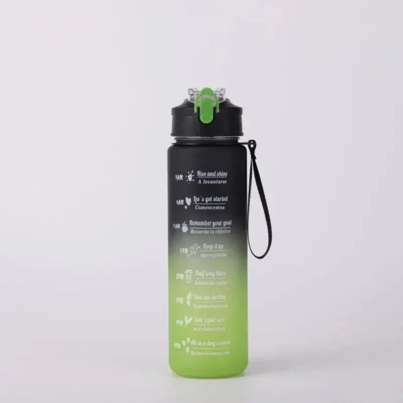 Sports Water Bottle with Time-Tracking Straw Leak Proof Locking Flip Cover for Easy Carry Ideal for Outdoor Adventures luxecrown.co.uk