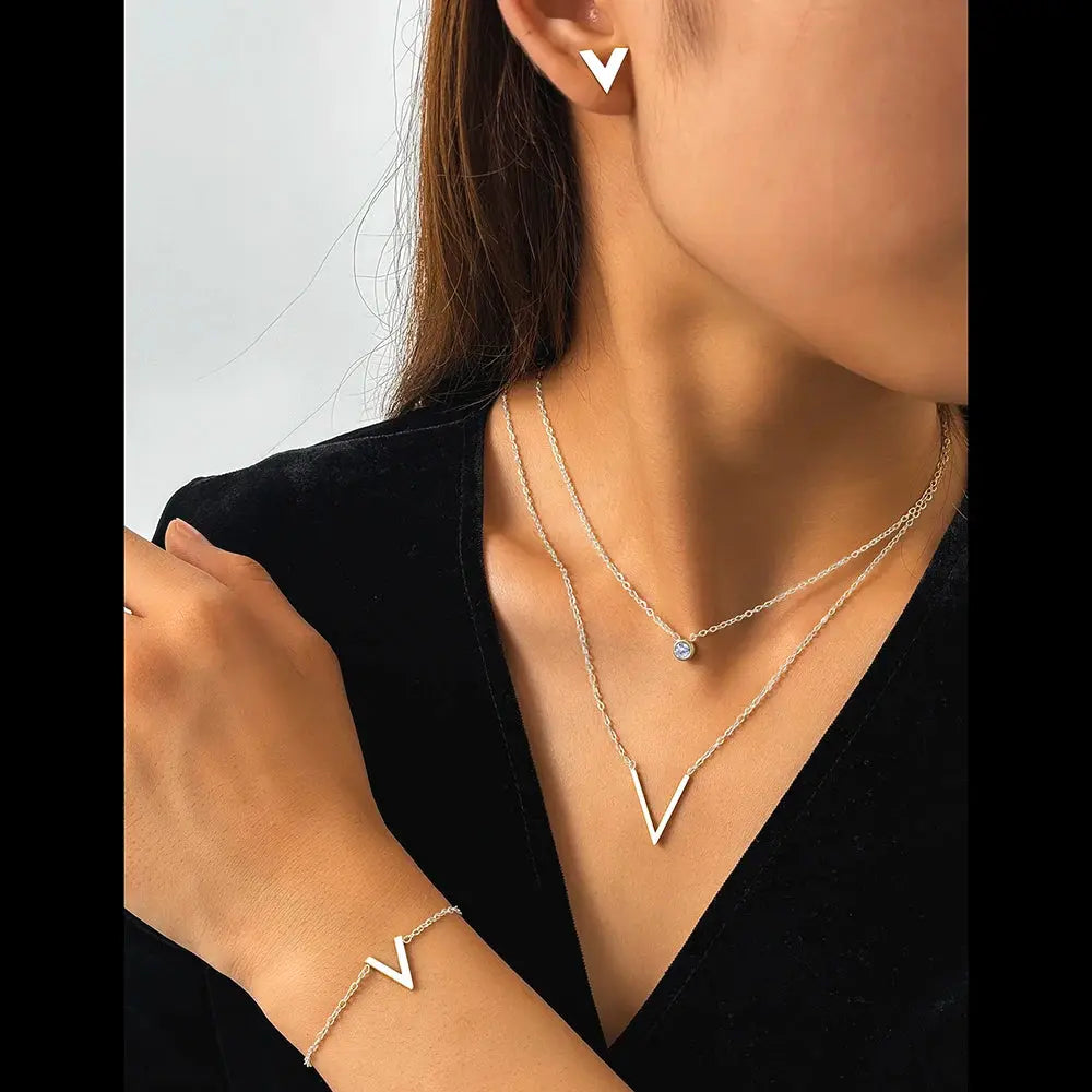 Stainless Steel Jewelry Set Christian Cross Ladies Jewelry Set High Quality Exquisite Light Luxury Jewelry Set For Women Jewelry Streetsharks