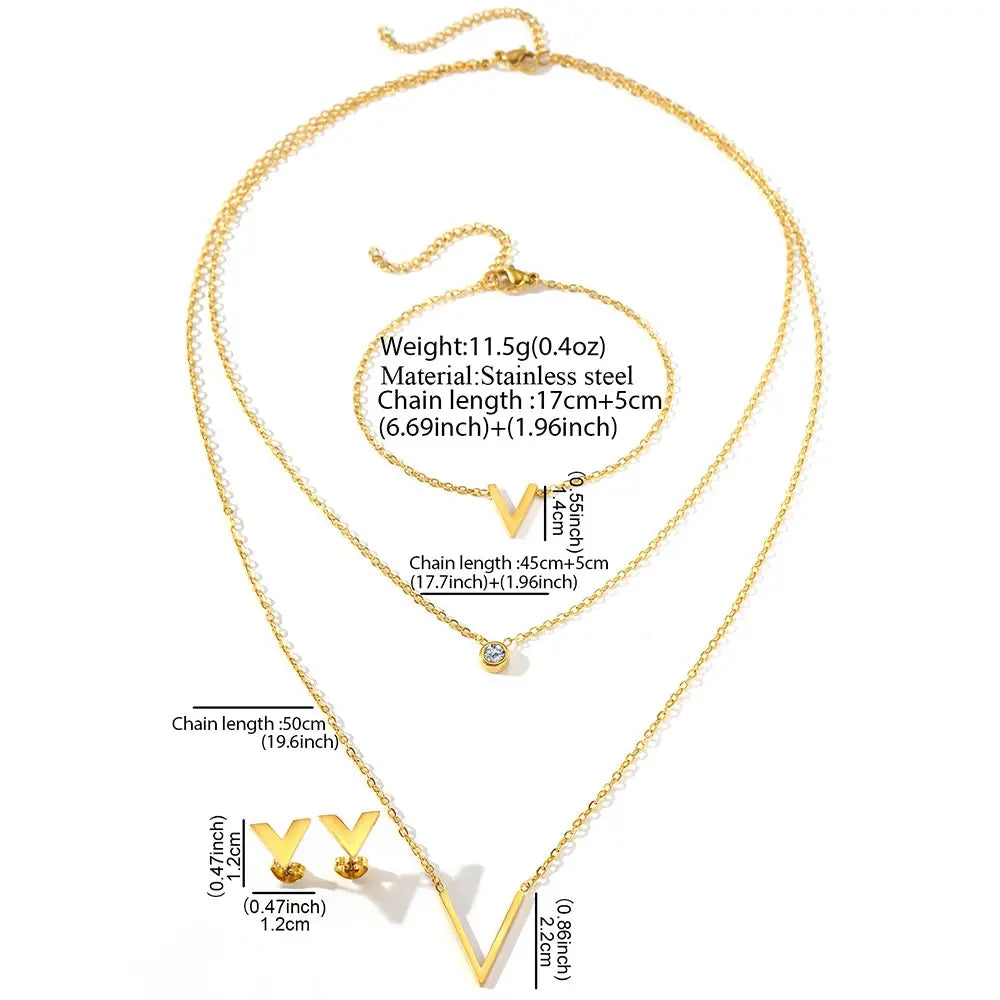 Stainless Steel Jewelry Set Christian Cross Ladies Jewelry Set High Quality Exquisite Light Luxury Jewelry Set For Women Jewelry Streetsharks