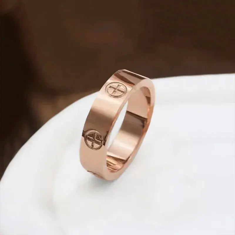 Stainless Steel Luxury Fashion Jewelry Set Golden Women Bangle Bracelet Love Cross Finger Rings For Men Women Jewelry Set Gift Streetsharks
