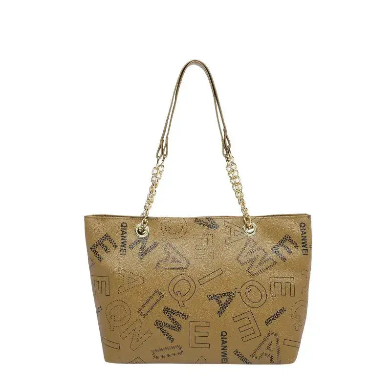 Stylish Commuter Handbag Retro Casual Tote Bag Women's Trend Spring New Large Capacity Street Style PU Material Zipper Opening luxecrown.co.uk
