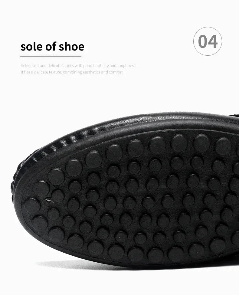 Summer Half Shoes For Men Comfortable Leather Casual Shoes Soft Flat Men's Loafers Lightweight Slip-on Shoes Man Daily Slippers luxecrown.co.uk