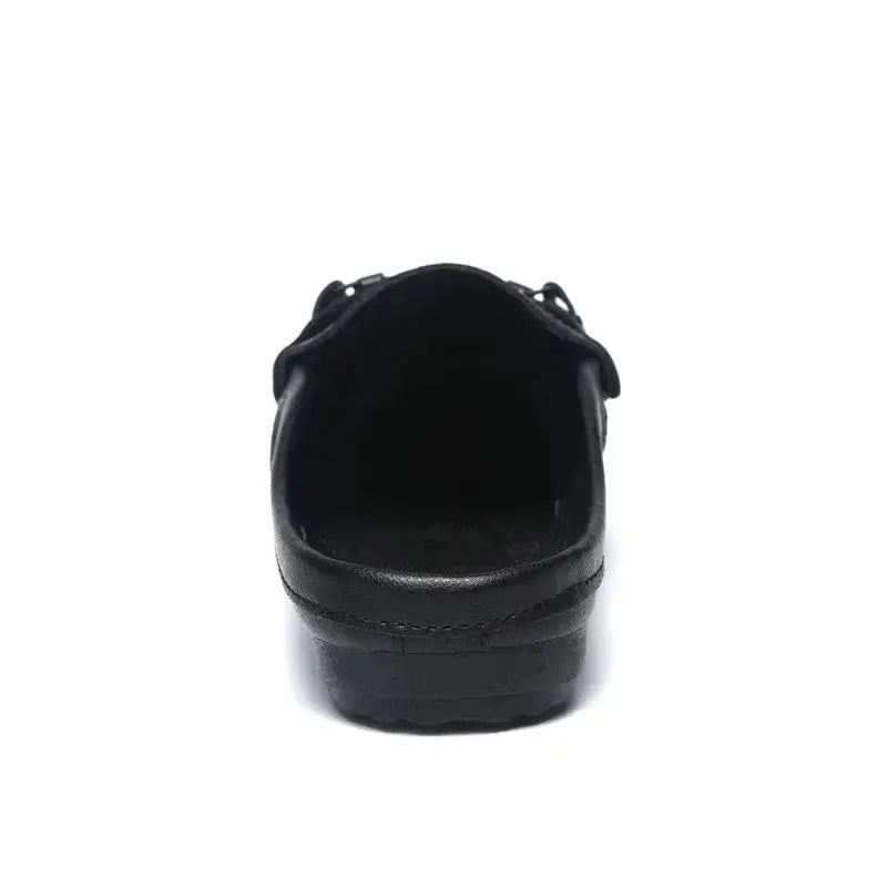 Summer Leather Men Half Slippers Breathable Mens Casual Shoes Slip-on Lazy Driving Shoes Comfortable Walking Loafers Moccasins luxecrown.co.uk