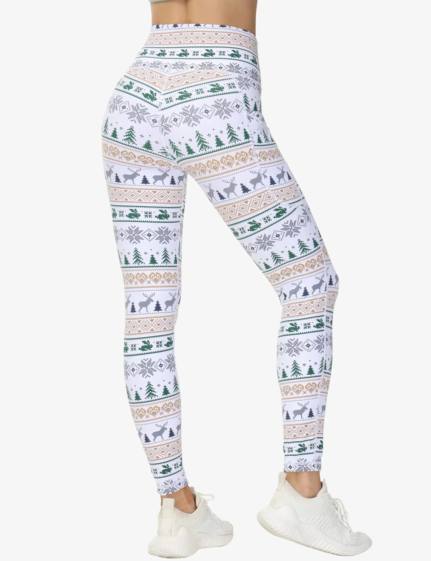 THE GYM PEOPLE Women's Cross Waist Workout Leggings Tummy Control High Waisted Athletic Yoga Pants with Pockets luxecrown.co.uk
