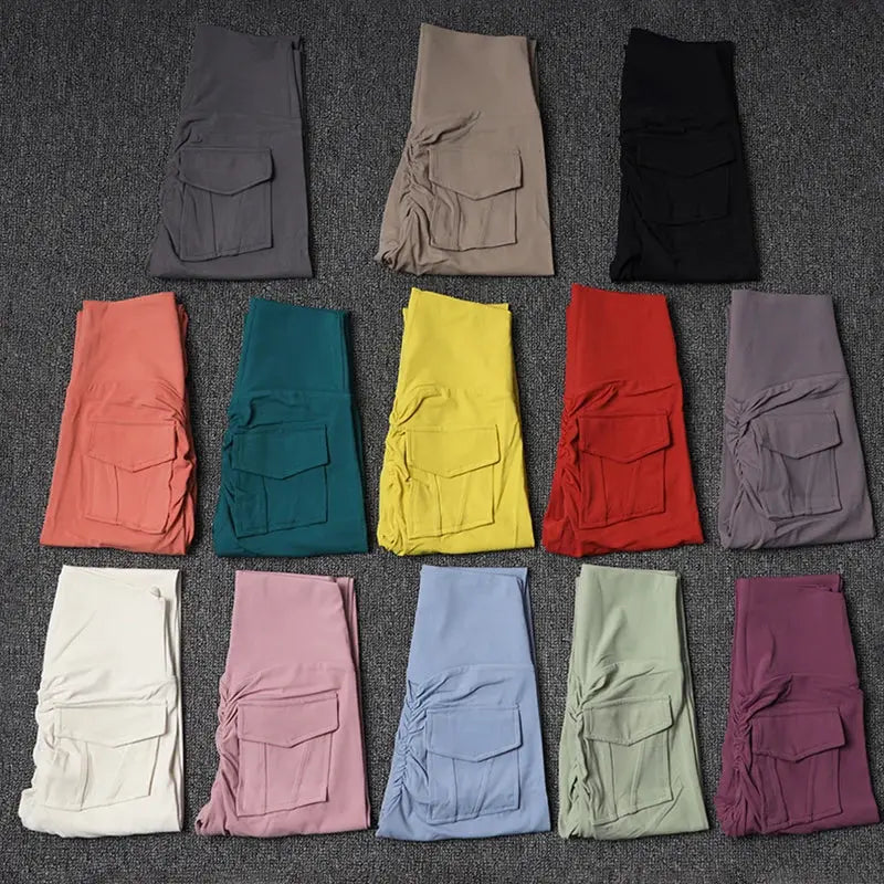 TRY TO BN Yoga Pants Women Gym Scrunch Leggings With Pocket Fitness High Waist Leggings Push Up Running Sports Workout Clothing luxecrown.co.uk