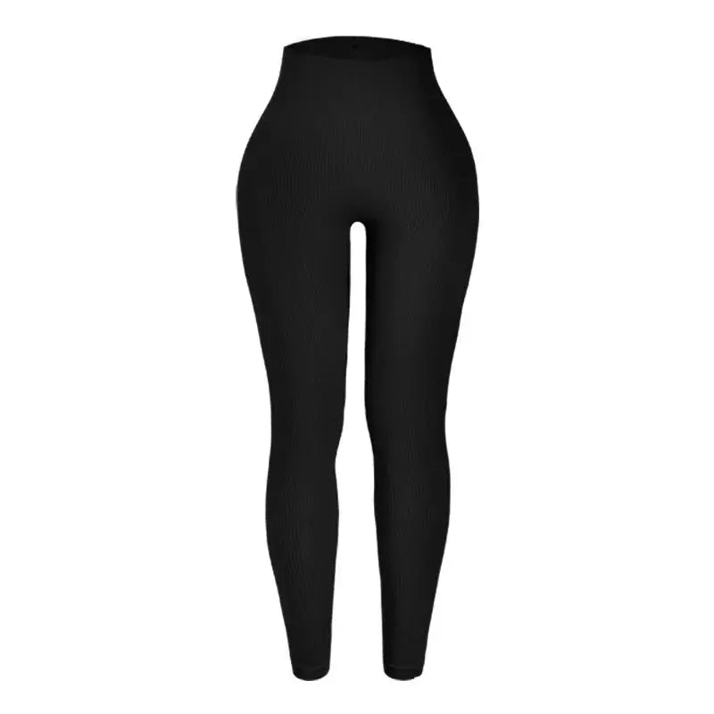 Thread Knited Leggings Women Seamless Slim Tights Gym Trainning Running High Waist Hip Liftting High Elastic Yoga Fitness Pants luxecrown.co.uk