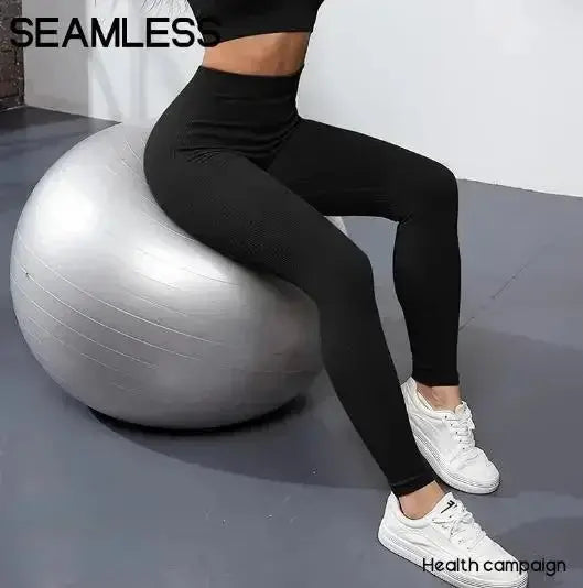 Thread Knited Leggings Women Seamless Slim Tights Gym Trainning Running High Waist Hip Liftting High Elastic Yoga Fitness Pants luxecrown.co.uk