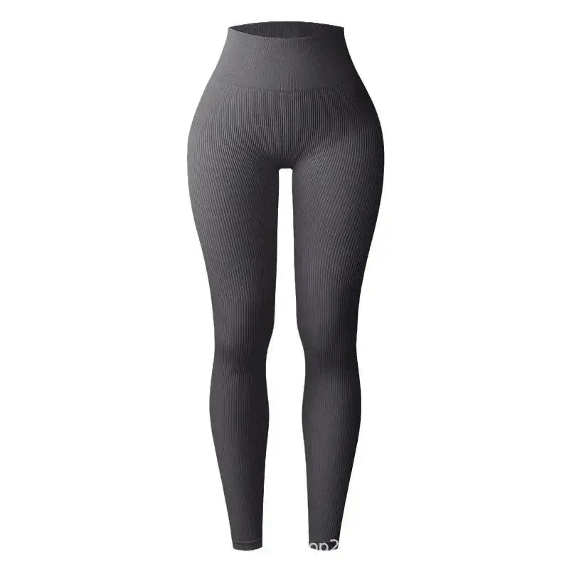 Thread Knited Leggings Women Seamless Slim Tights Gym Trainning Running High Waist Hip Liftting High Elastic Yoga Fitness Pants luxecrown.co.uk