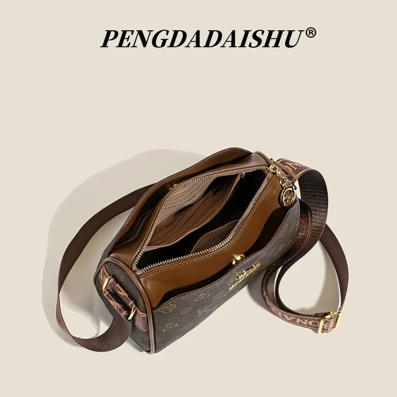 Three-layer women's bag with large capacity, adjustable cross-body bag, new style women's bag, wide strap, suitable for middle-a luxecrown.co.uk