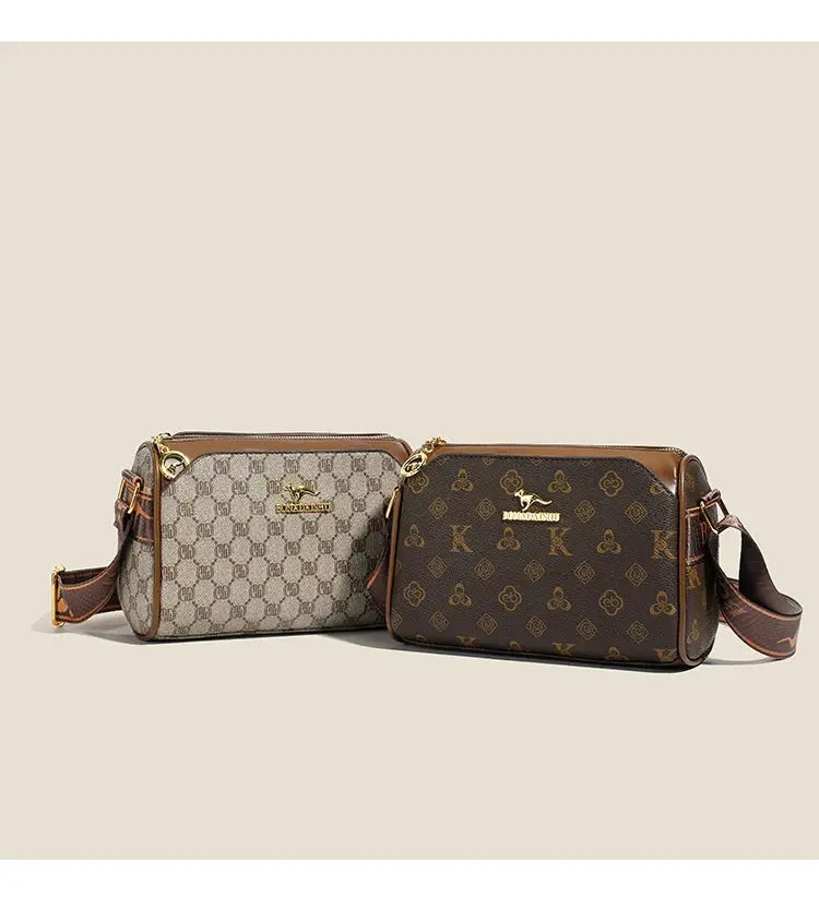 Three-layer women's bag with large capacity, adjustable cross-body bag, new style women's bag, wide strap, suitable for middle-a luxecrown.co.uk