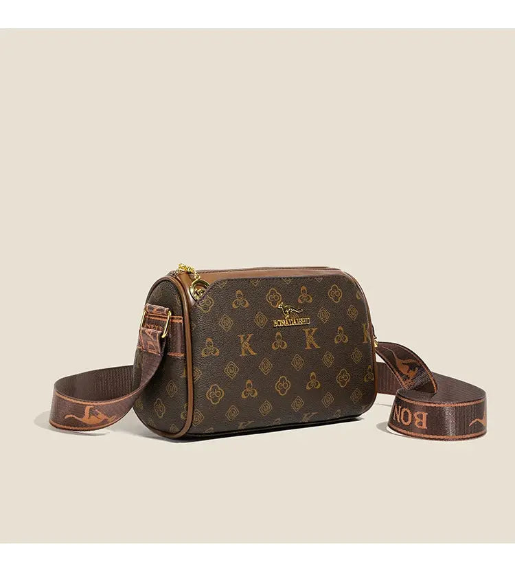 Three-layer women's bag with large capacity, adjustable cross-body bag, new style women's bag, wide strap, suitable for middle-a luxecrown.co.uk