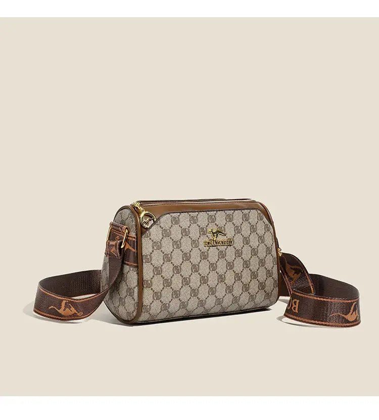 Three-layer women's bag with large capacity, adjustable cross-body bag, new style women's bag, wide strap, suitable for middle-a luxecrown.co.uk