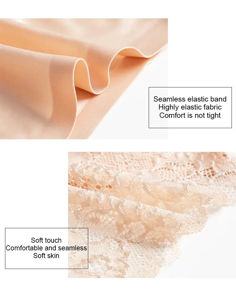 TrowBridge 3PCS/Set Women's Panties Exquisite Lace Underwear Sexy Lingerie Big Size Sweet Silk Satin Briefs Soft Cozy Underpants luxecrown.co.uk