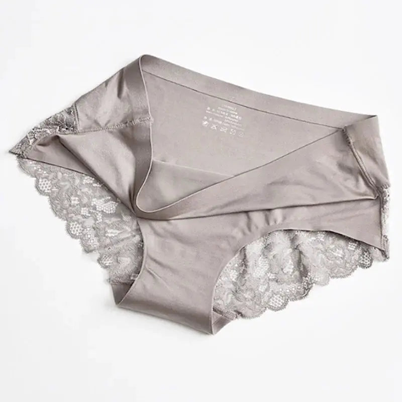 TrowBridge 3PCS/Set Women's Panties Exquisite Lace Underwear Sexy Lingerie Big Size Sweet Silk Satin Briefs Soft Cozy Underpants luxecrown.co.uk