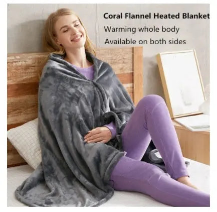 USB Heated Blanket – Portable Electric Heated Throw Shawl Luxecrown