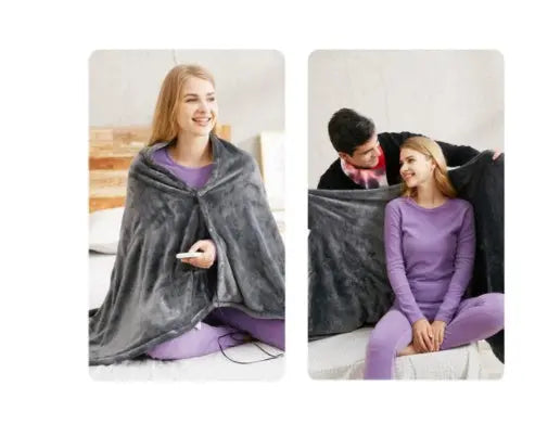 USB Heated Blanket – Portable Electric Heated Throw Shawl Luxecrown