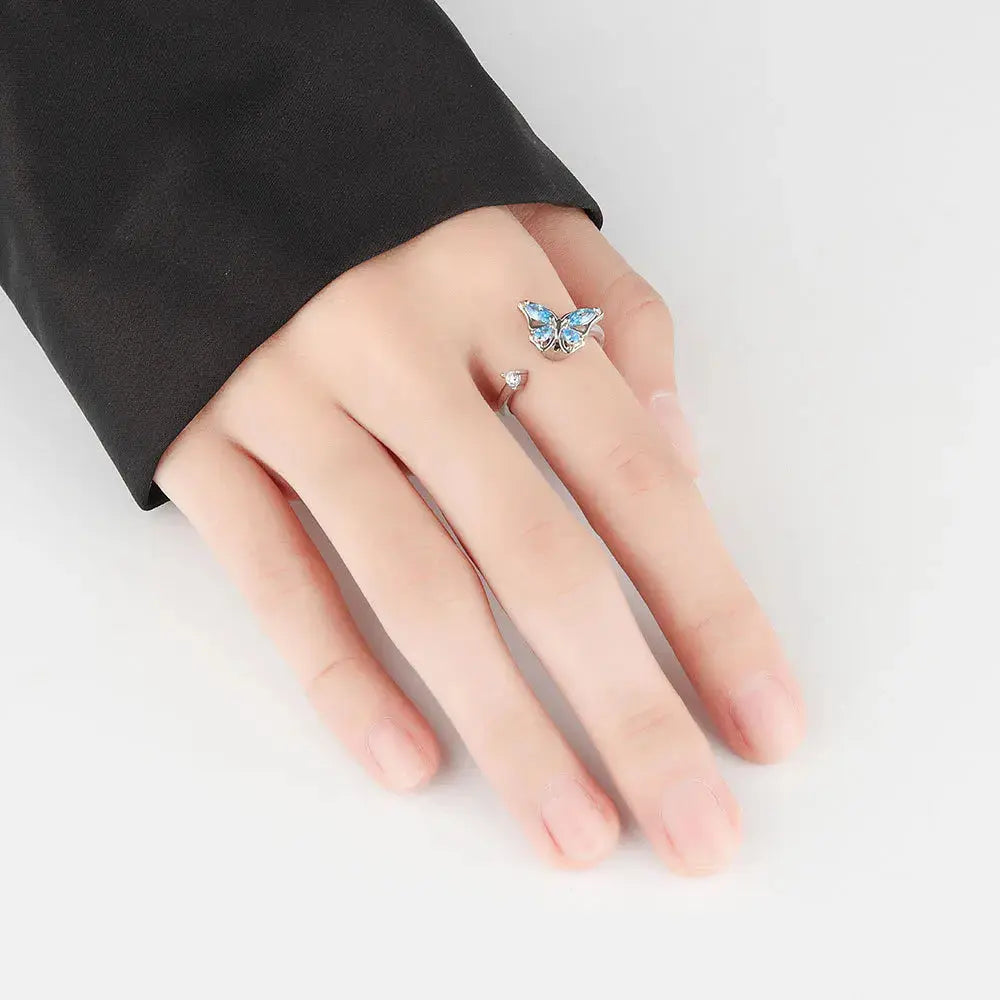 VENTFILLE 925 Sterling Silver Sunflower Diamond Zircon Rotatable Ring For Women Gift Relieve Stress Ring Jewelry Wholesale Streetsharks