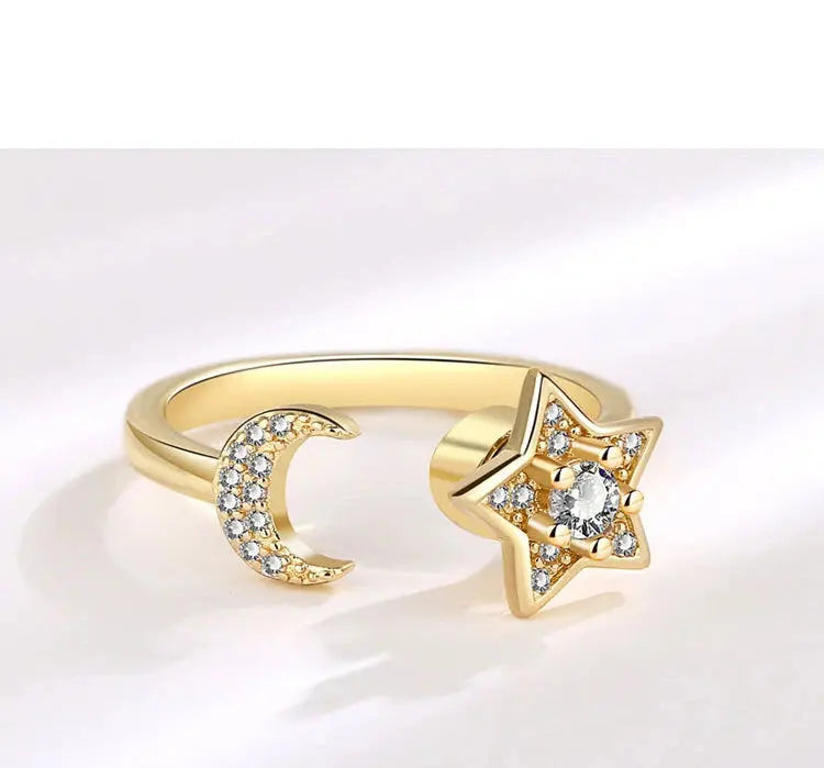 VENTFILLE 925 Sterling Silver Sunflower Diamond Zircon Rotatable Ring For Women Gift Relieve Stress Ring Jewelry Wholesale Streetsharks