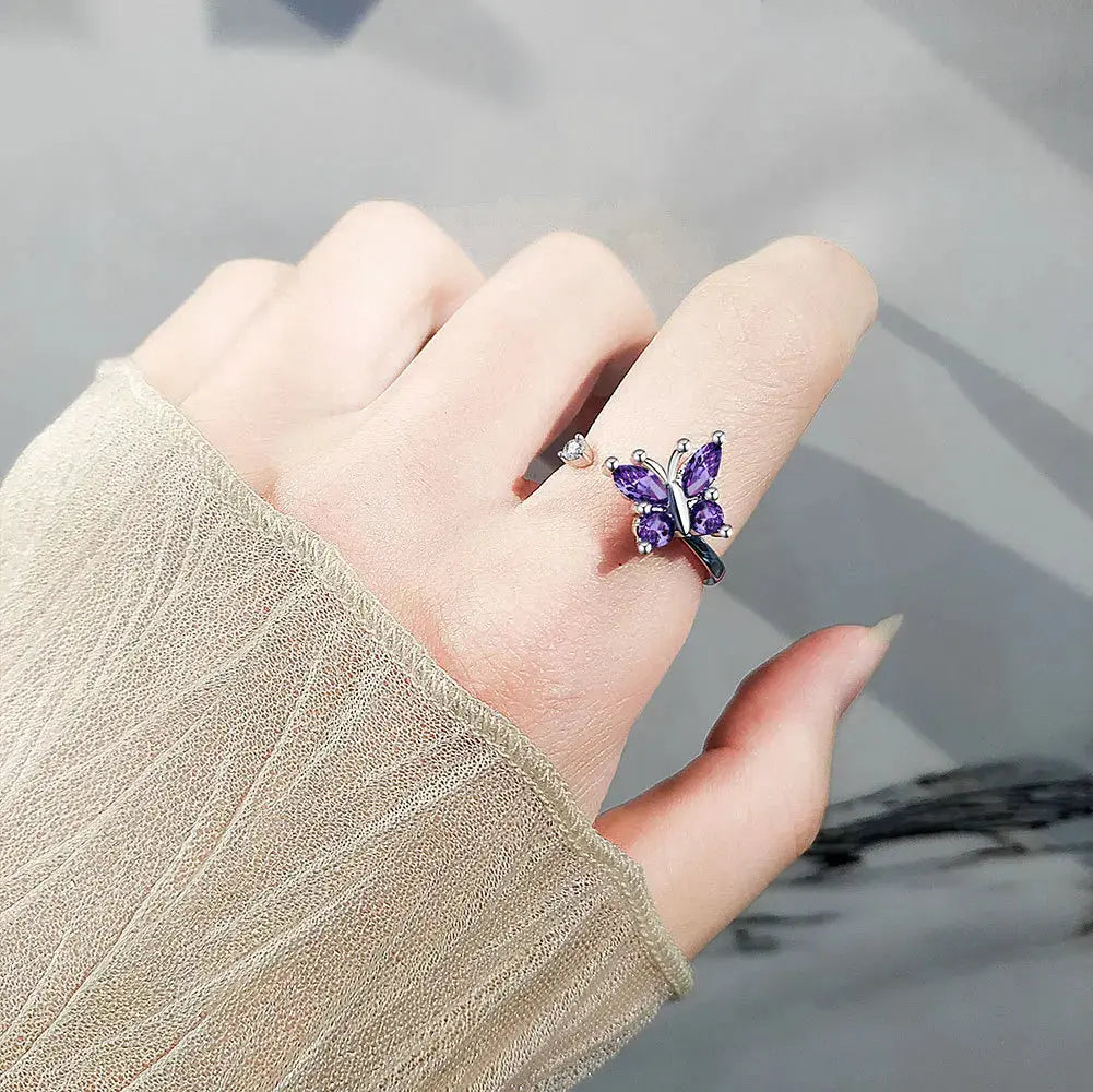 VENTFILLE 925 Sterling Silver Sunflower Diamond Zircon Rotatable Ring For Women Gift Relieve Stress Ring Jewelry Wholesale Streetsharks